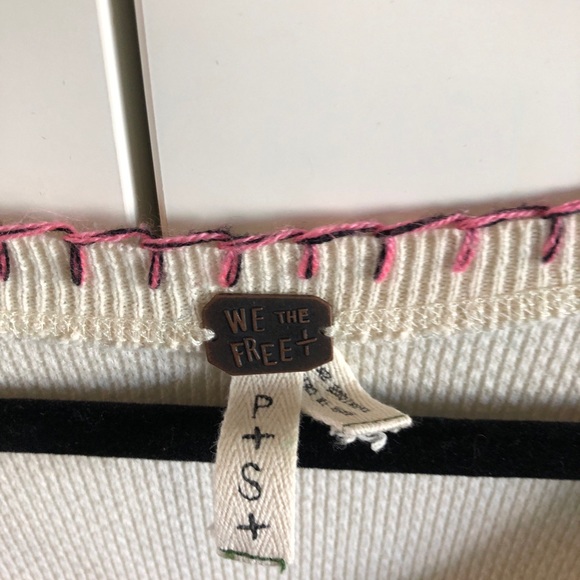 WE THE FREE CREAM STITCH TOP - Picture 5 of 6